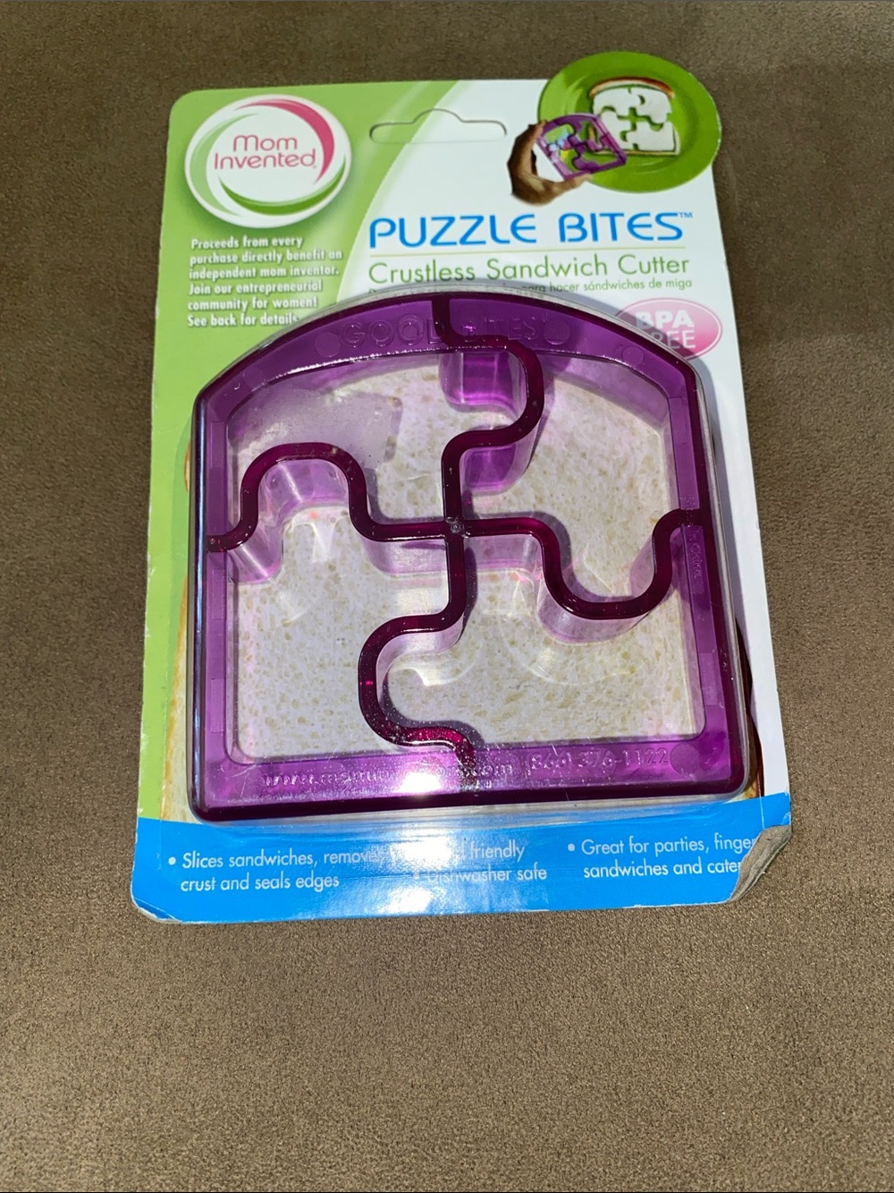 Puzzle Bites Crustless Sandwich Cutter - Purple